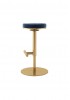 Aiden Bar Stool H65-80cm - Grey Velvet